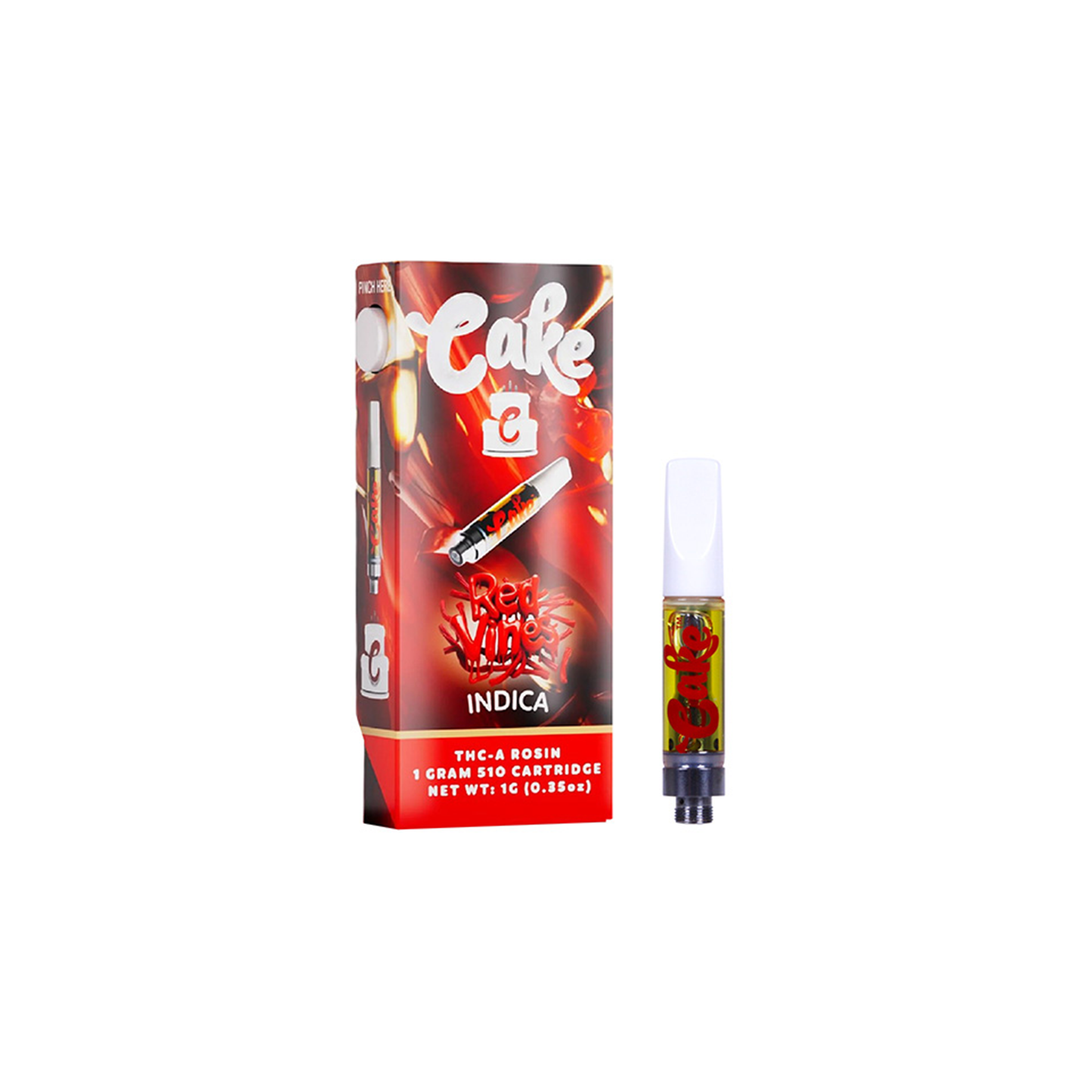 Cake THC-A Rosin 510 Cartridge 1g X10